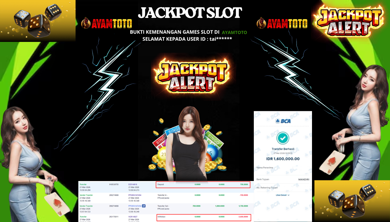 BUKTI JACKPOT PLAYER AYAMTOTO