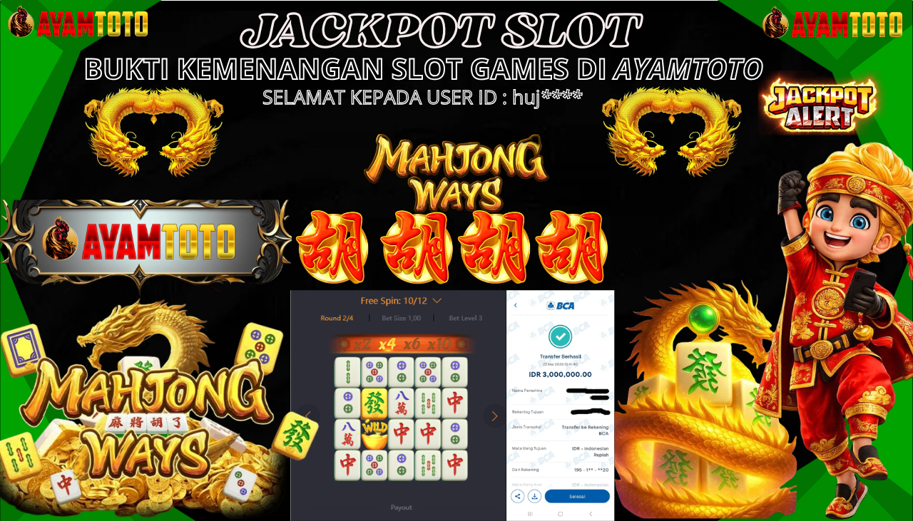 BUKTI JACKPOT PLAYER AYAMTOTO