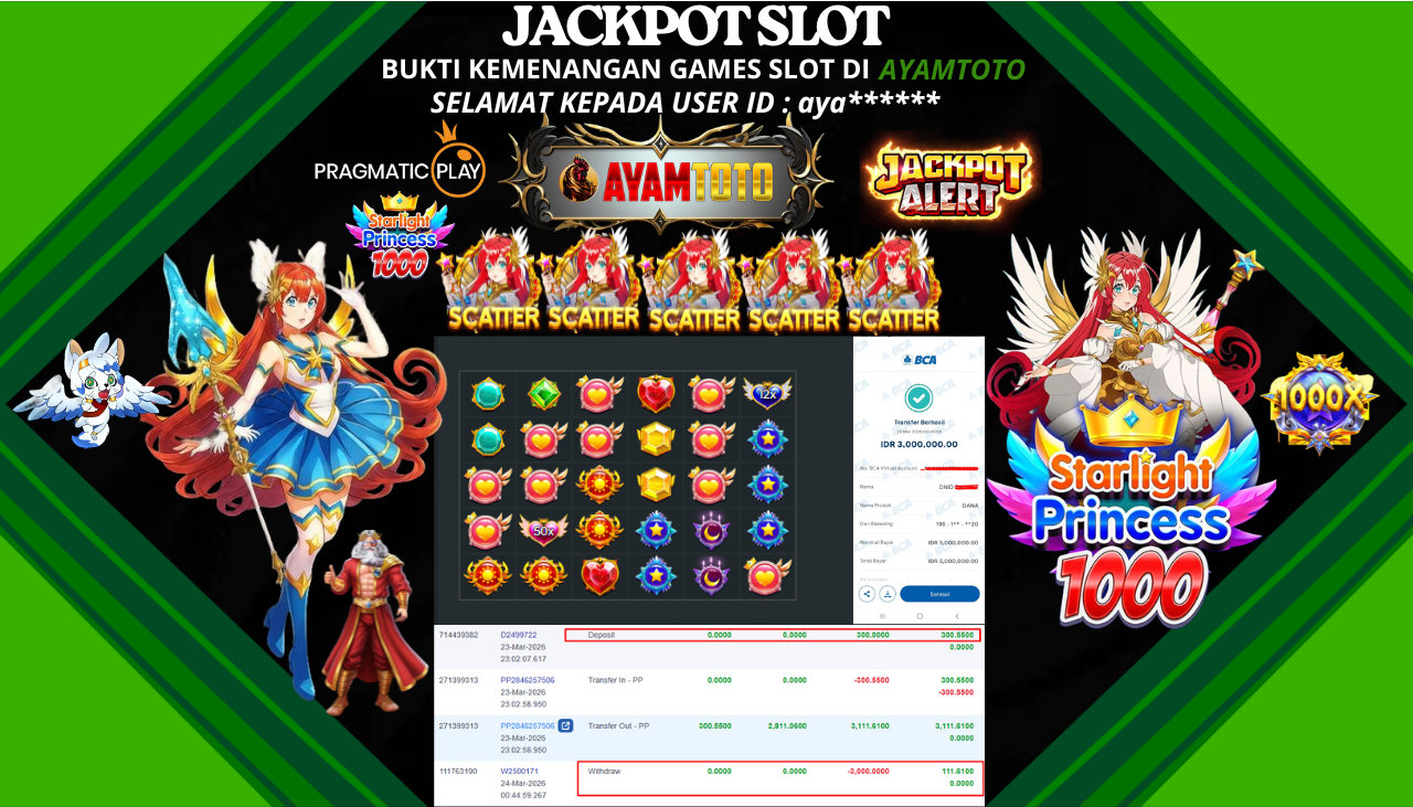 BUKTI JACKPOT PLAYER AYAMTOTO