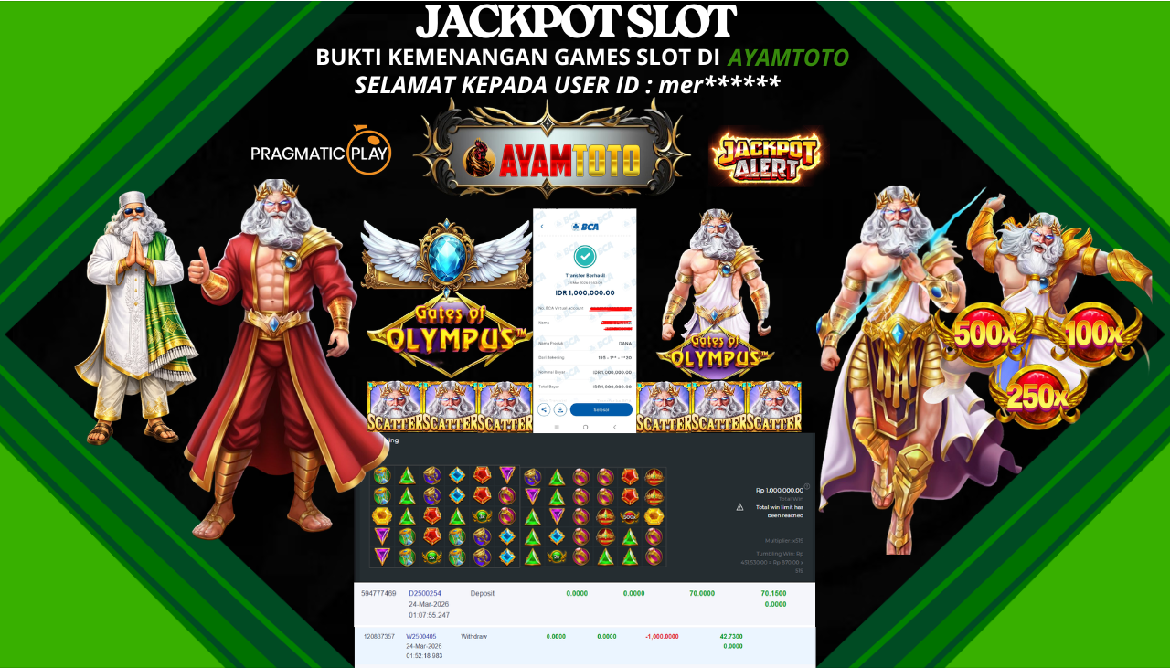 BUKTI JACKPOT PLAYER AYAMTOTO