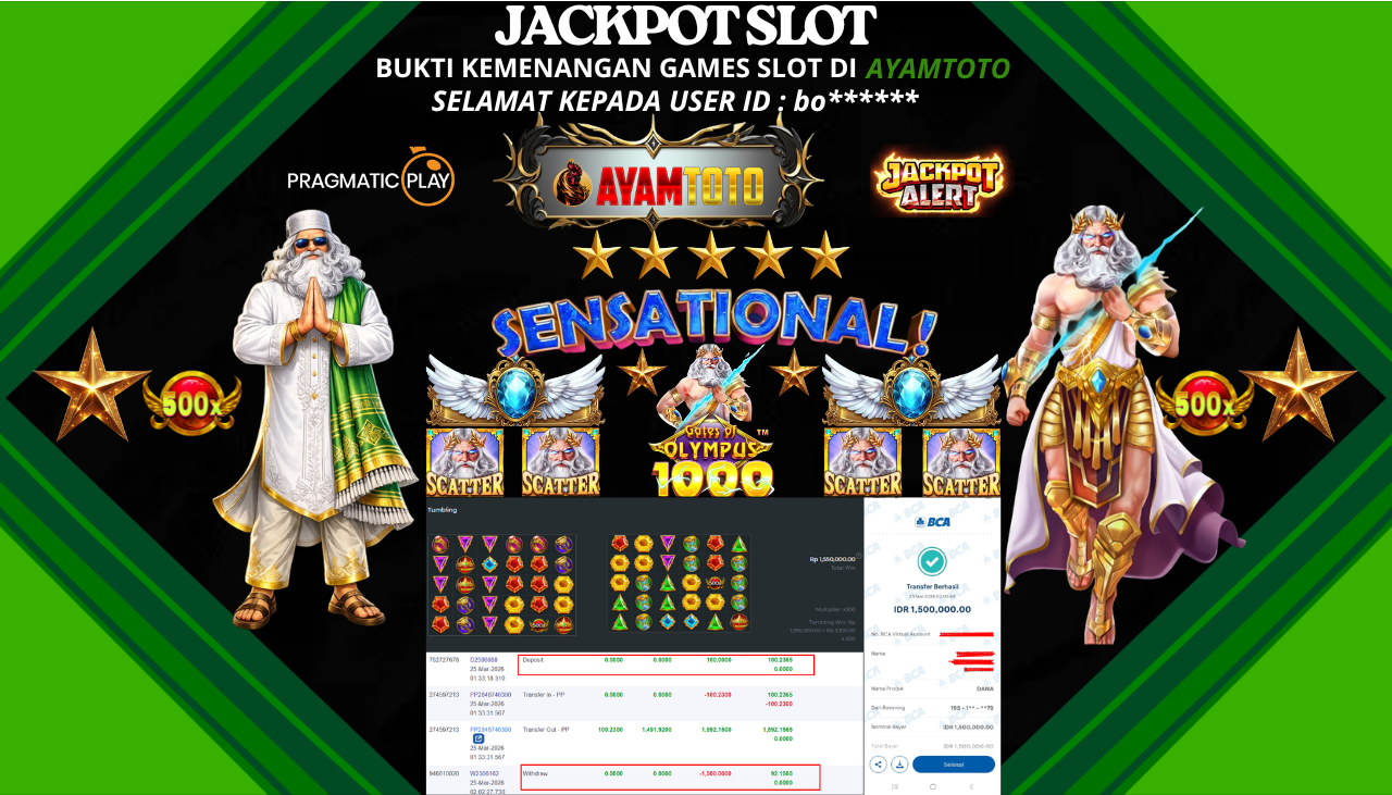 BUKTI JACKPOT PLAYER AYAMTOTO
