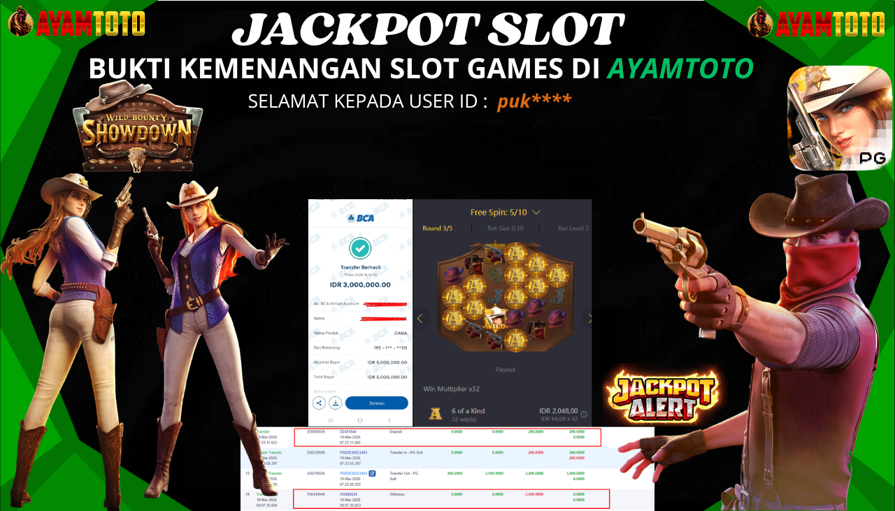 BUKTI JACKPOT PLAYER AYAMTOTO