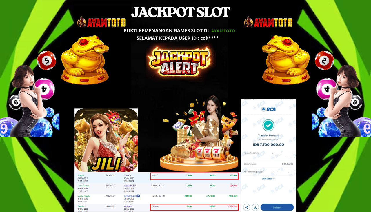 BUKTI JACKPOT PLAYER AYAMTOTO