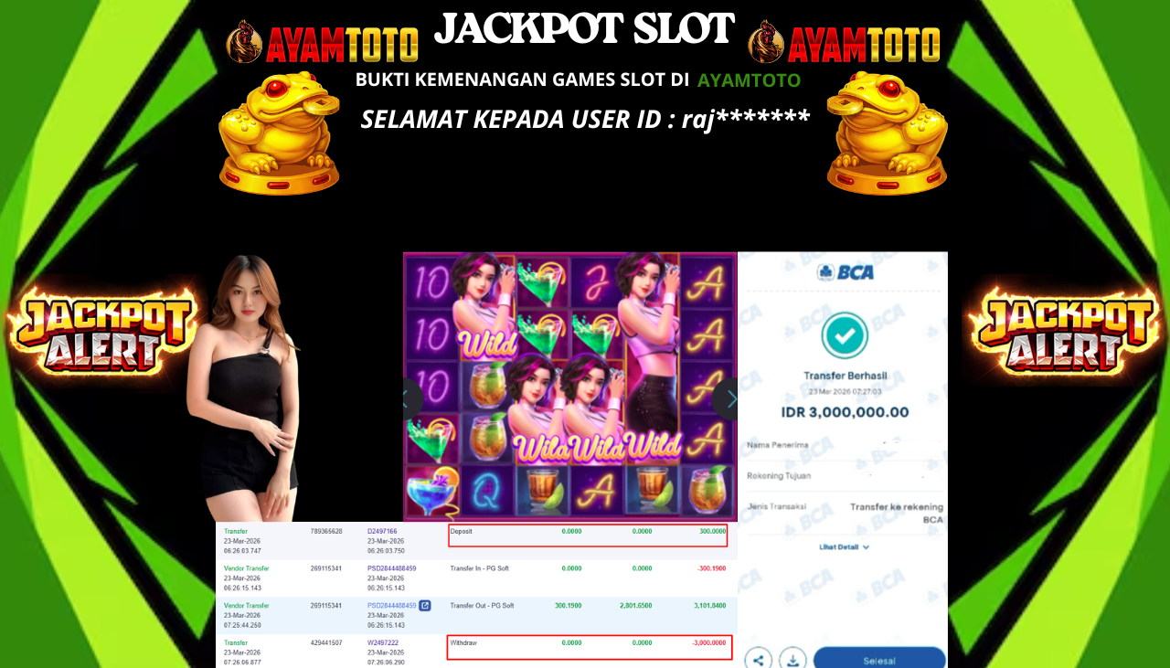 BUKTI JACKPOT PLAYER AYAMTOTO