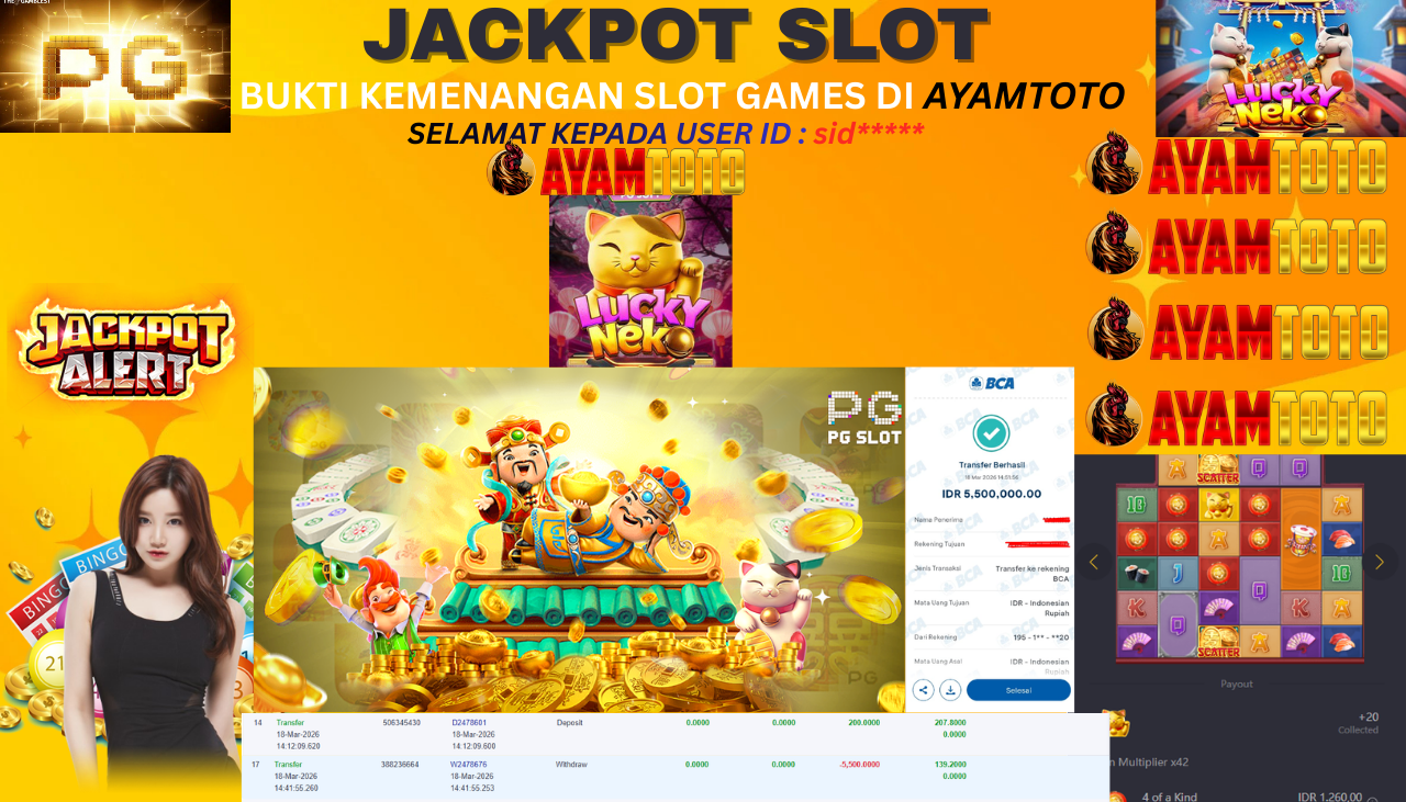 BUKTI JACKPOT PLAYER AYAMTOTO