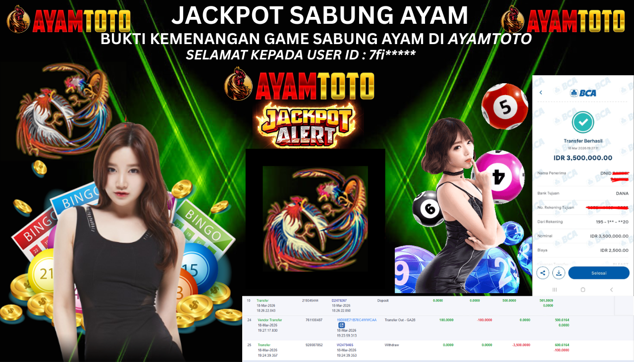 BUKTI JACKPOT PLAYER AYAMTOTO