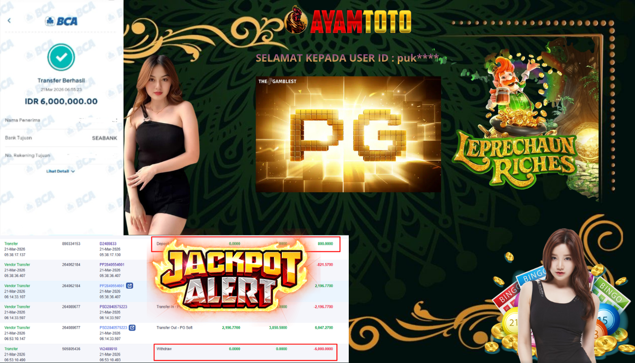 BUKTI JACKPOT PLAYER AYAMTOTO