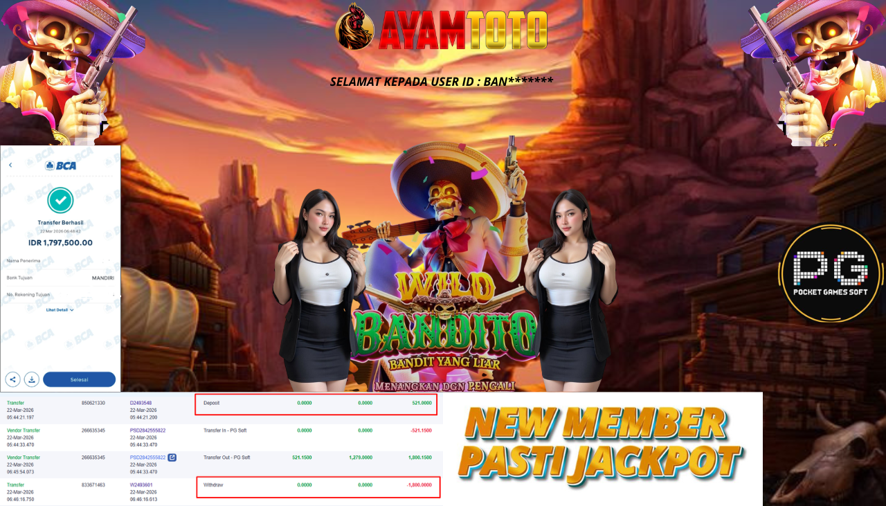 BUKTI JACKPOT PLAYER AYAMTOTO