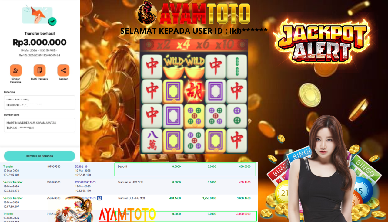 BUKTI JACKPOT PLAYER AYAMTOTO