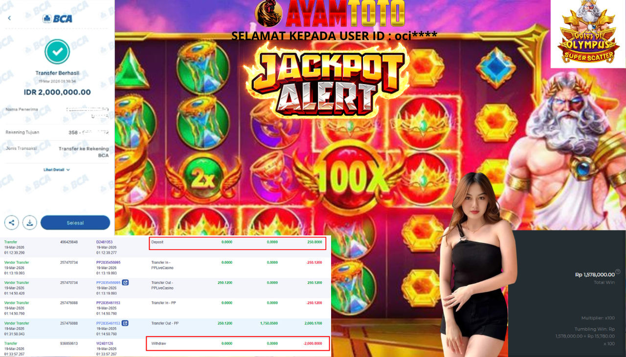 BUKTI JACKPOT PLAYER AYAMTOTO
