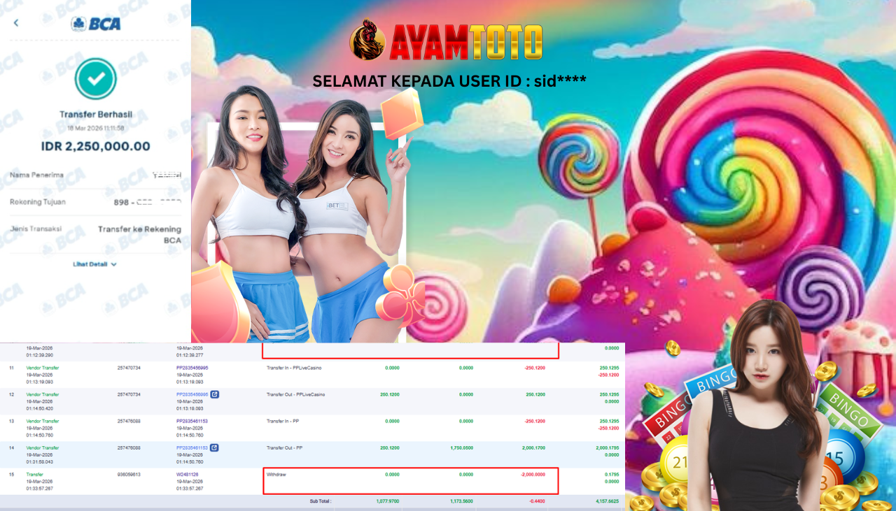 BUKTI JACKPOT PLAYER AYAMTOTO