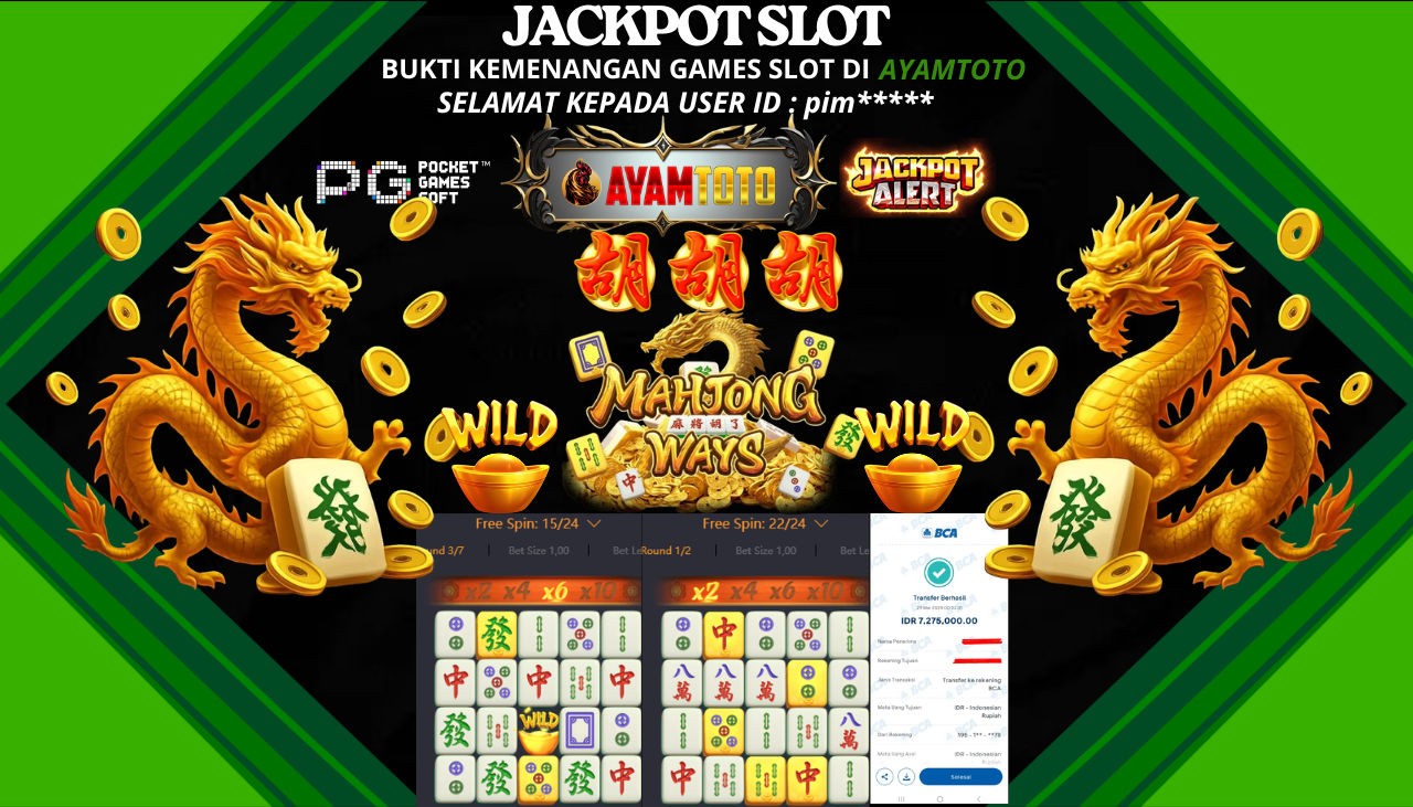 BUKTI JACKPOT PLAYER AYAMTOTO