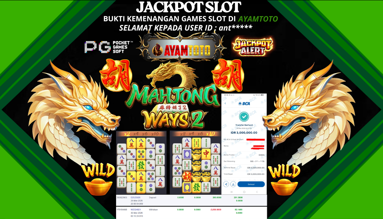BUKTI JACKPOT PLAYER AYAMTOTO