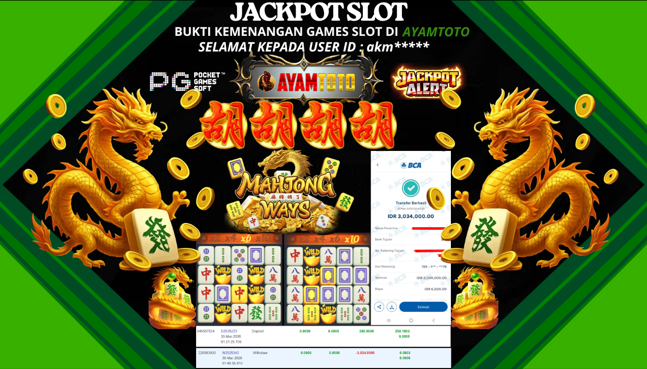 BUKTI JACKPOT PLAYER AYAMTOTO