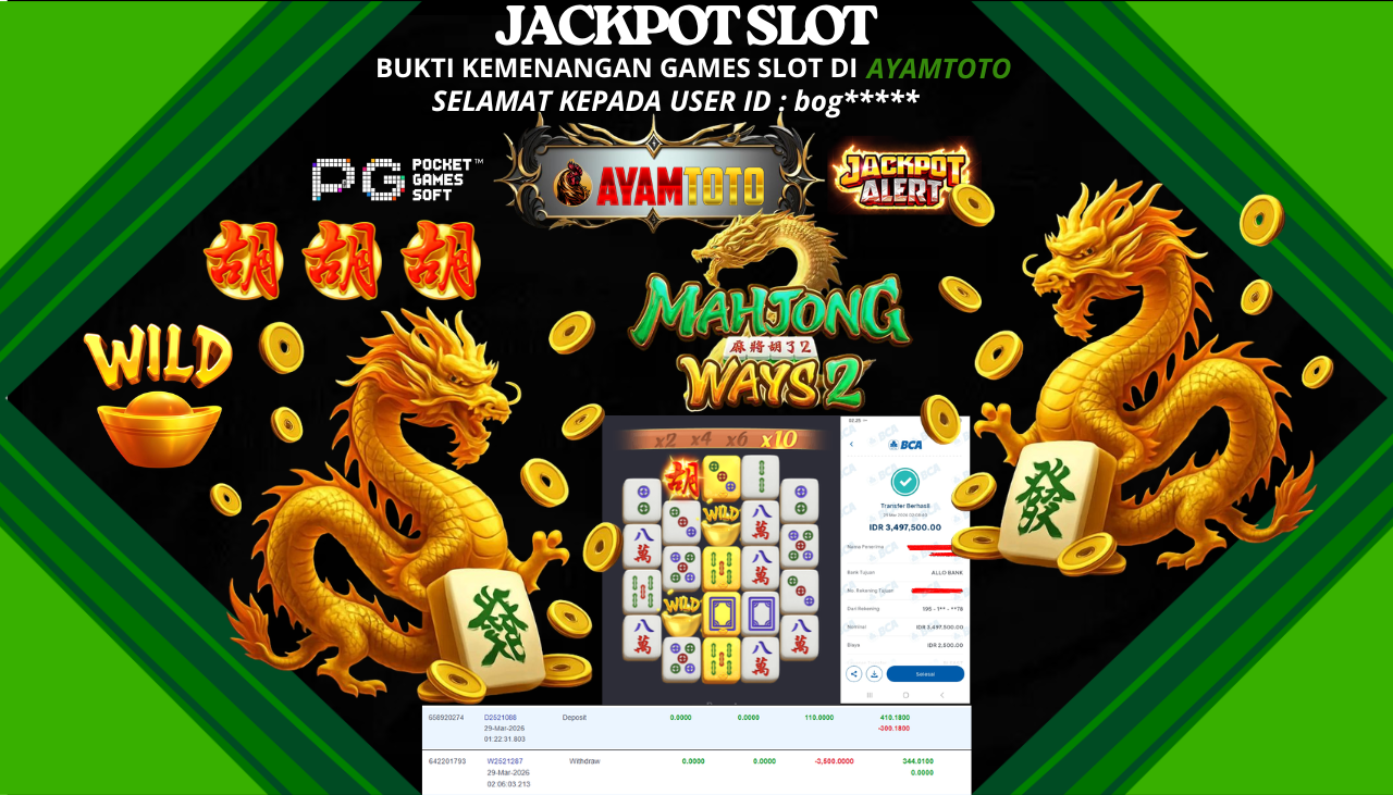 BUKTI JACKPOT PLAYER AYAMTOTO