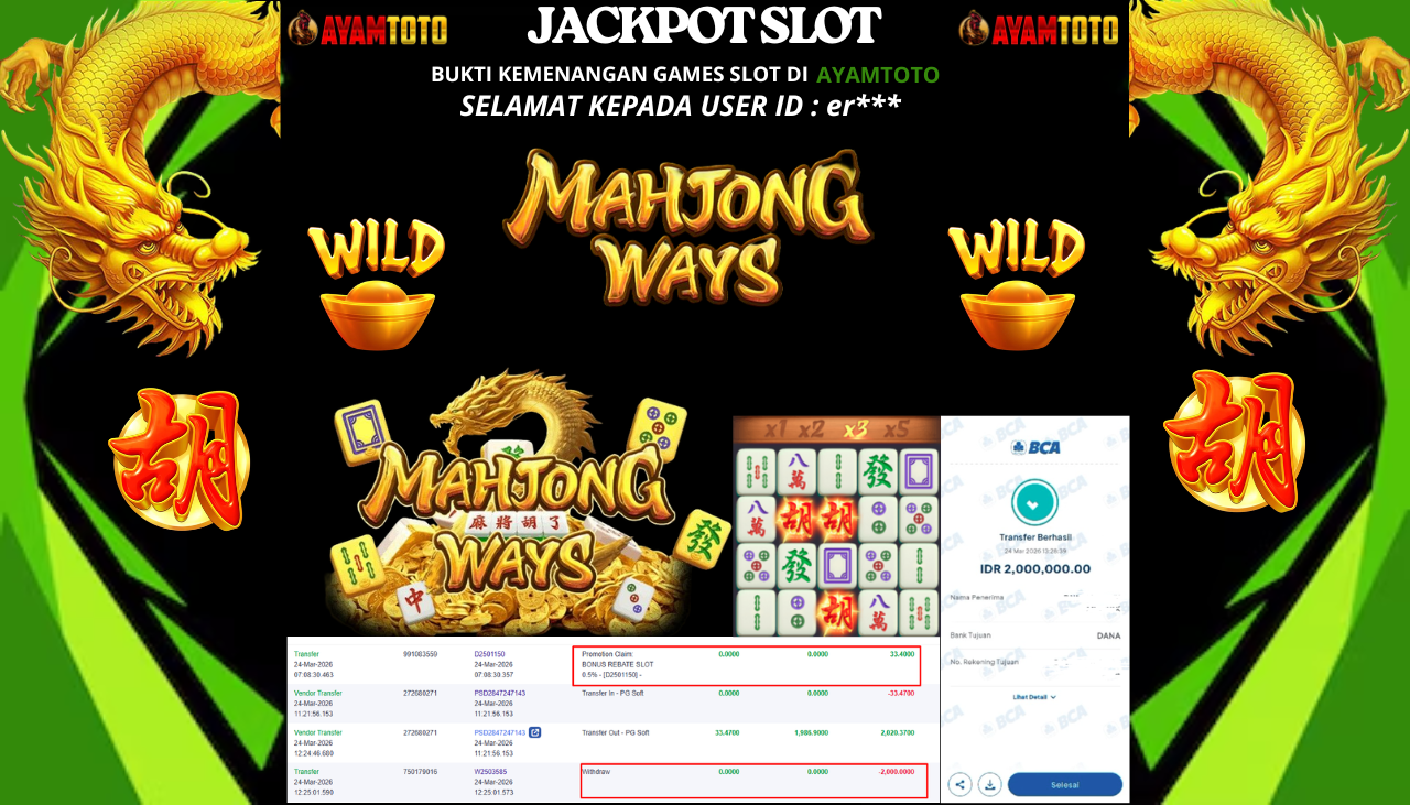 BUKTI JACKPOT PLAYER AYAMTOTO