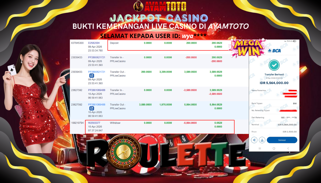 BUKTI JACKPOT PLAYER AYAMTOTO