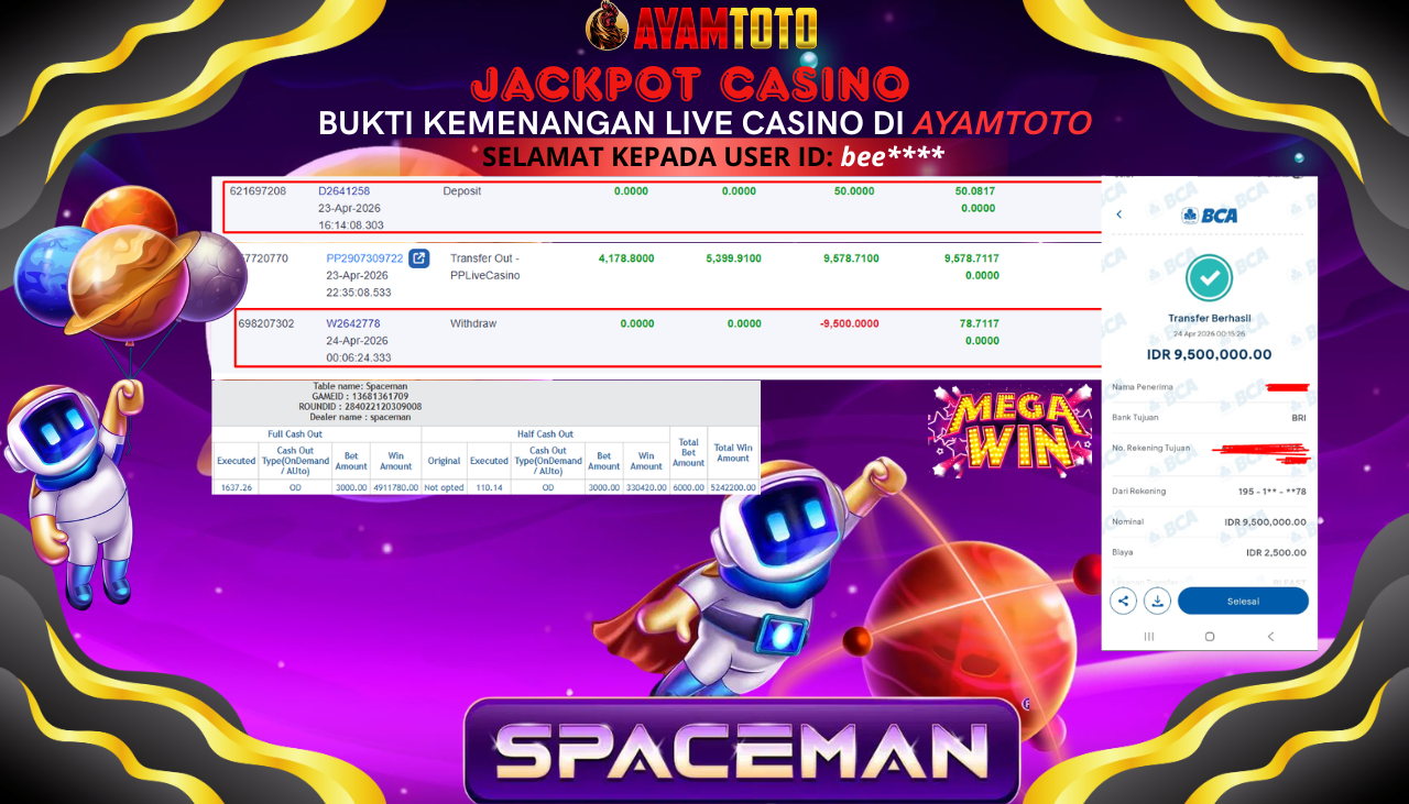 BUKTI JACKPOT PLAYER AYAMTOTO