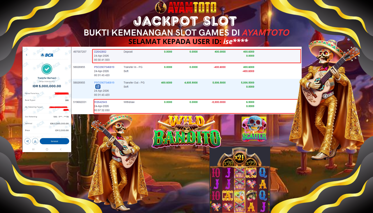 BUKTI JACKPOT PLAYER AYAMTOTO