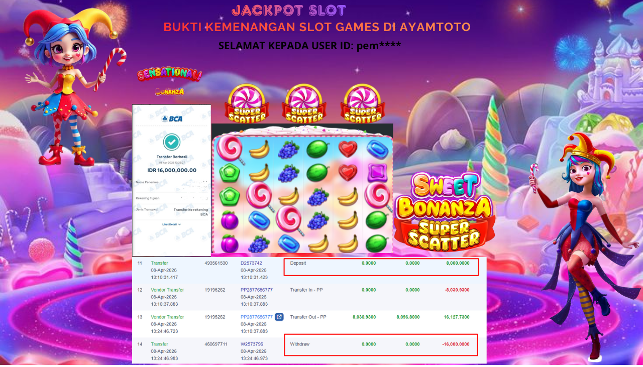 BUKTI JACKPOT PLAYER AYAMTOTO