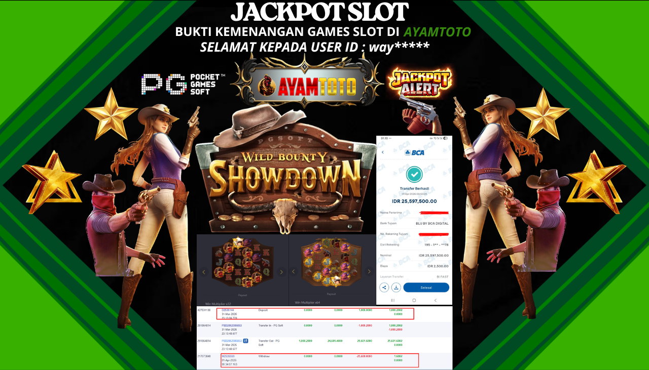 BUKTI JACKPOT PLAYER AYAMTOTO