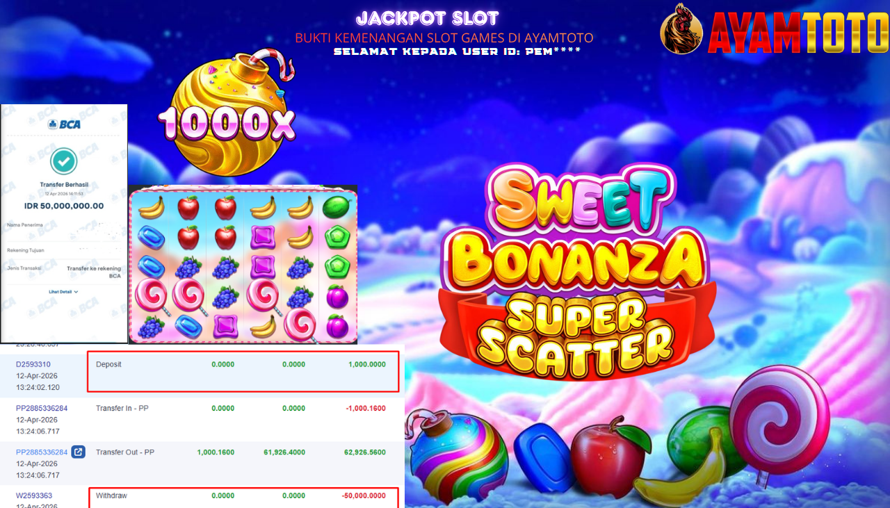 BUKTI JACKPOT PLAYER AYAMTOTO